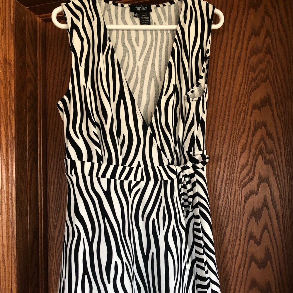 Zebra print dress